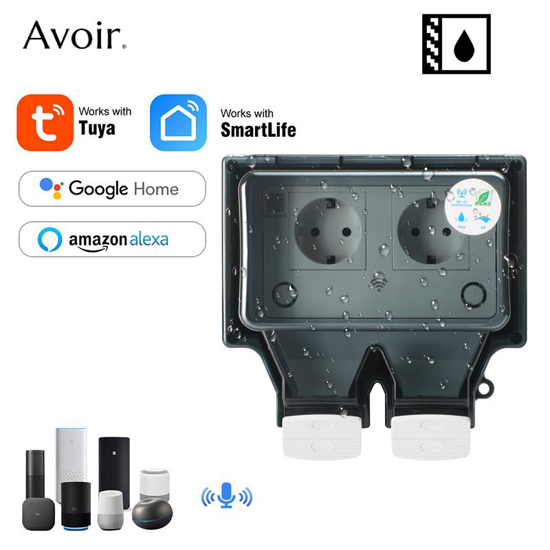 Outdoor Power Usa - Avoir Tuya Wall Electrical Sockets Ip66