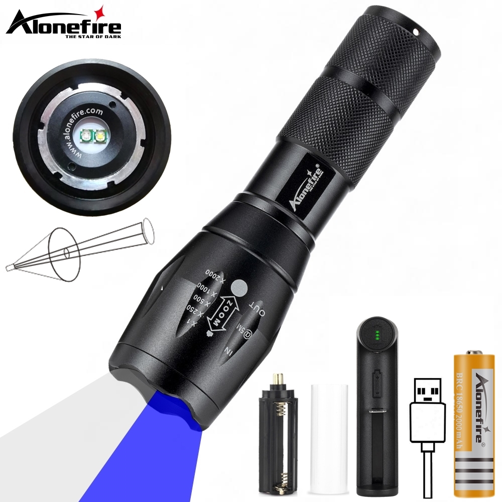Outdoor Power Not Working - Zoom 2in-1 White+Blue Light LED Flashlight