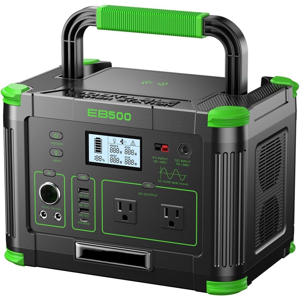 Outdoor Power Port - 500W Portable Power Station 519.48Wh Outdoor
