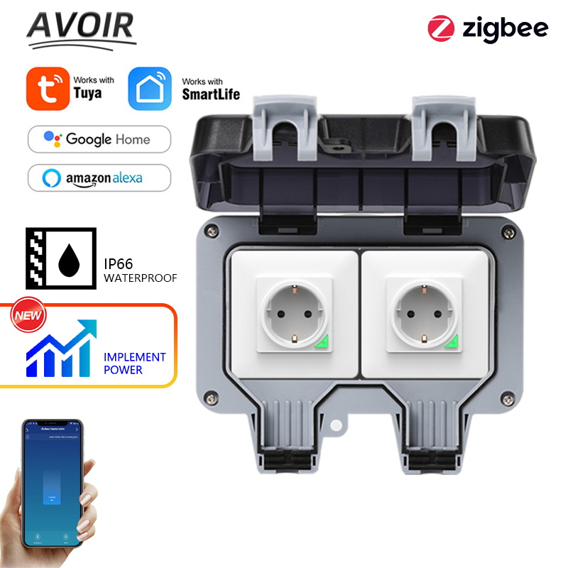 Outdoor Power Usa - Avoir Tuya Zigbee Electrical Sockets IP66