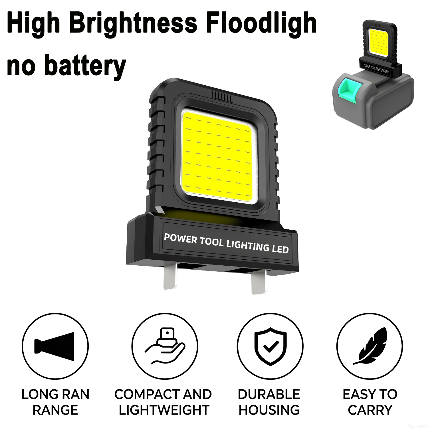 Outdoor Power Not Working - Battery Powered LED Flood Light for