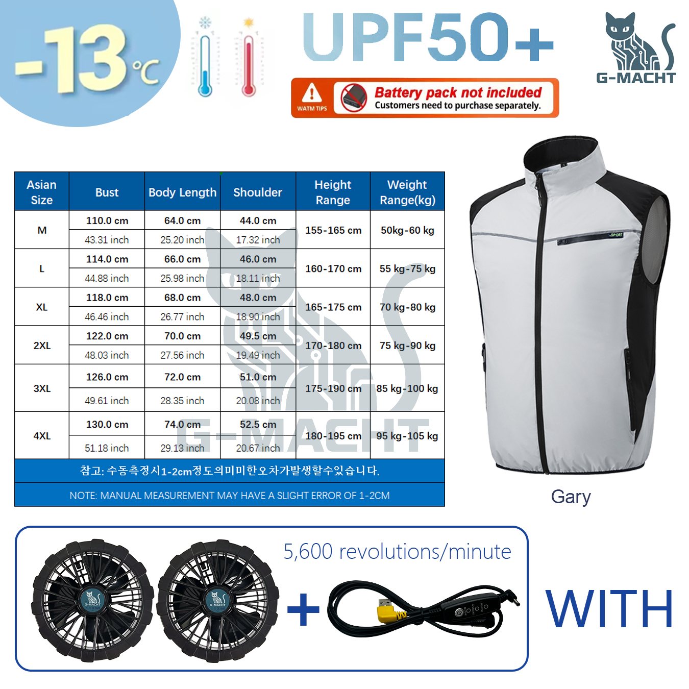 Outdoor Power Not Working - USB Cooling Fan Vest Summer Air-Conditioned