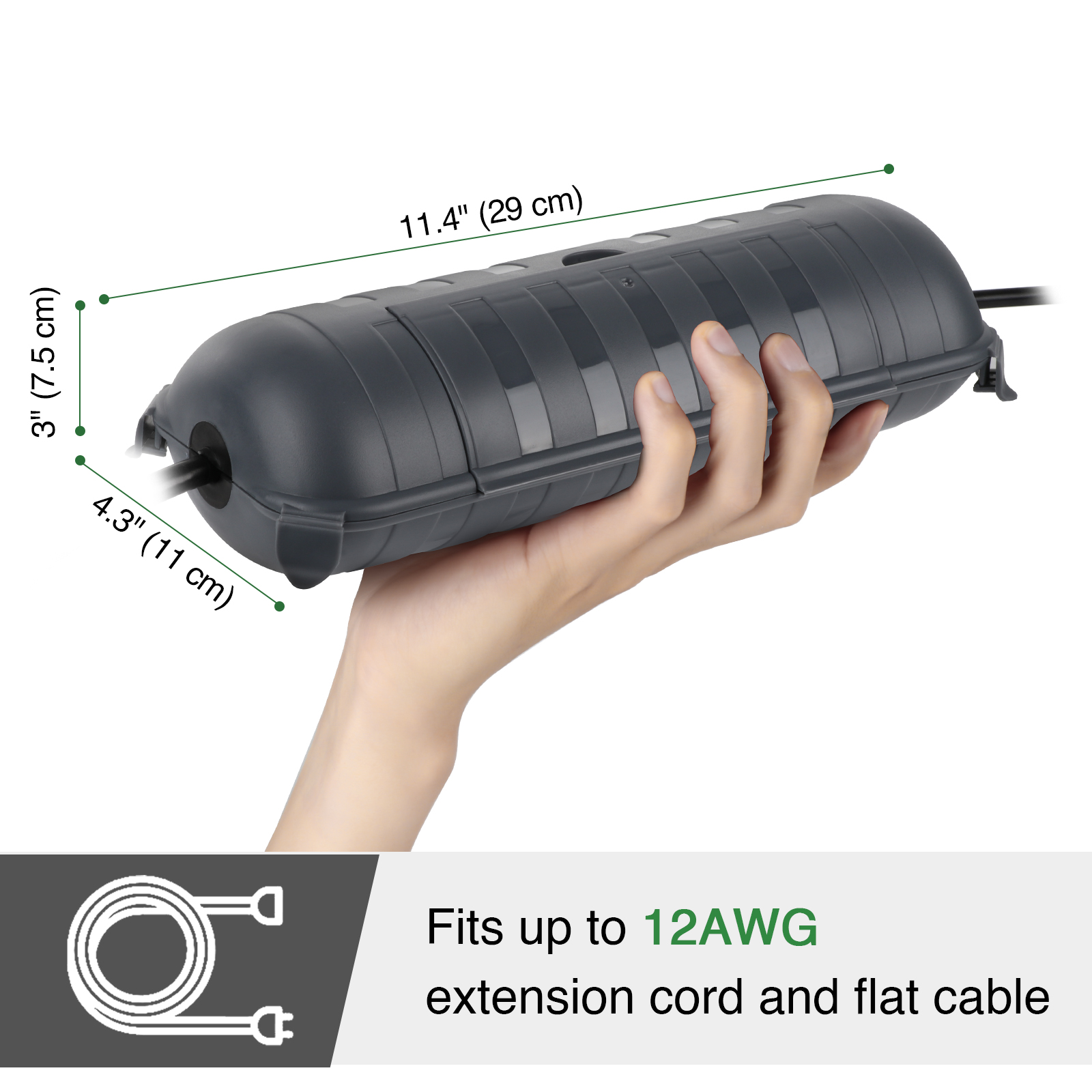 Large Weatherproof Outdoor Ele - огляд і ціна Outdoor Power Strip