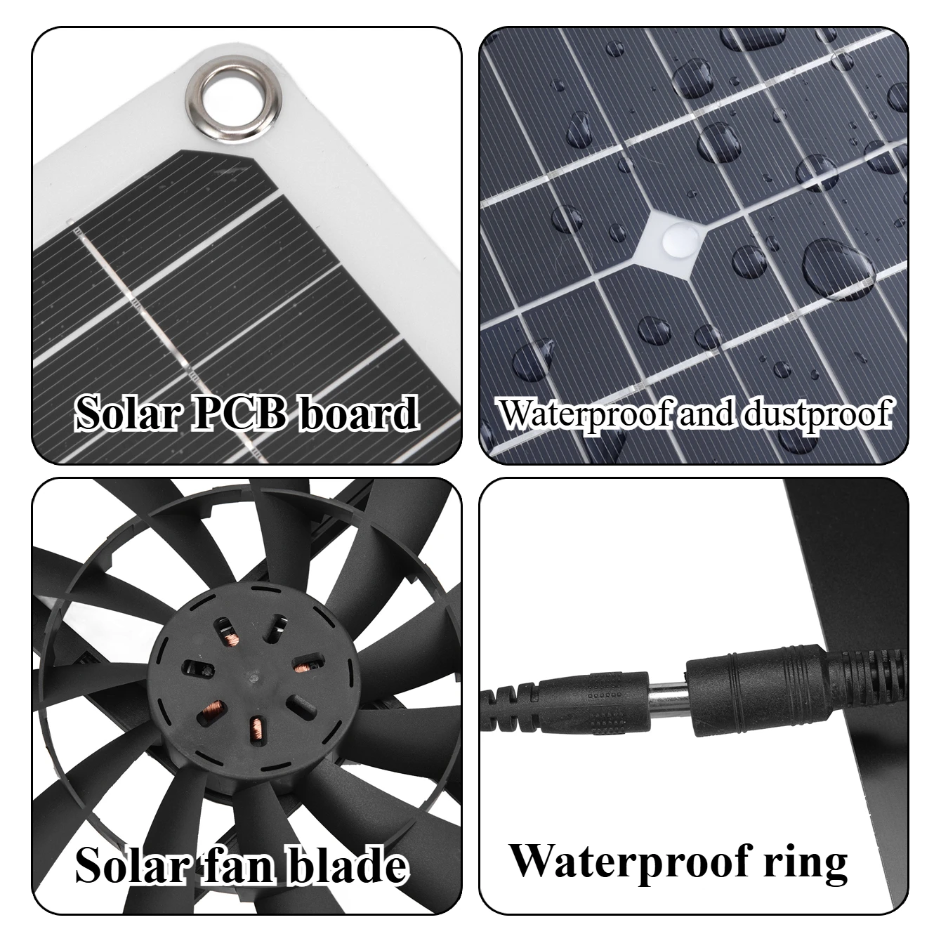Solar Exhaust Fan Kit 15W 25W  - огляд і ціна Outdoor Power Kit
