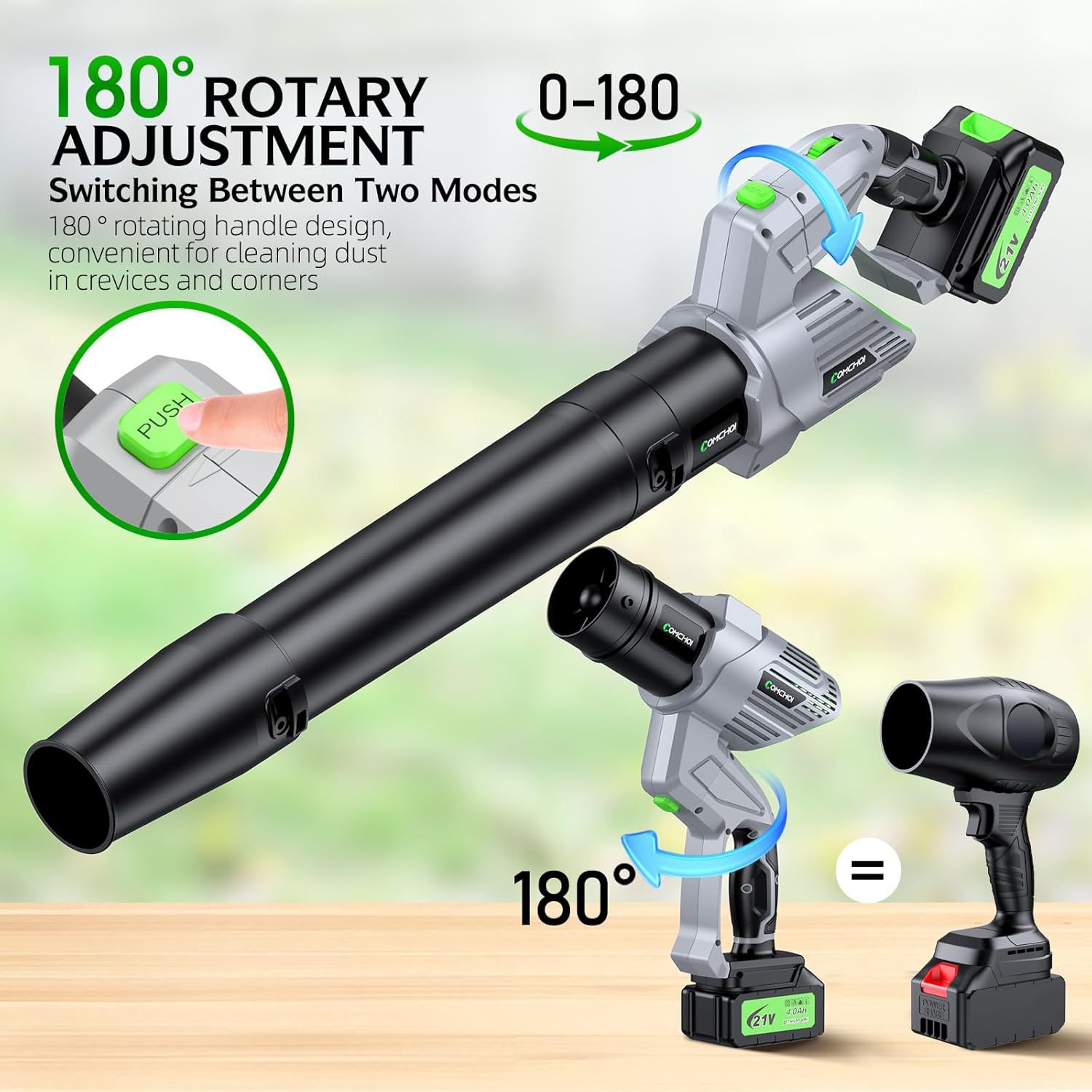 Cordless Electric Leaf Blower  - огляд і ціна Leaf Blower Cordless