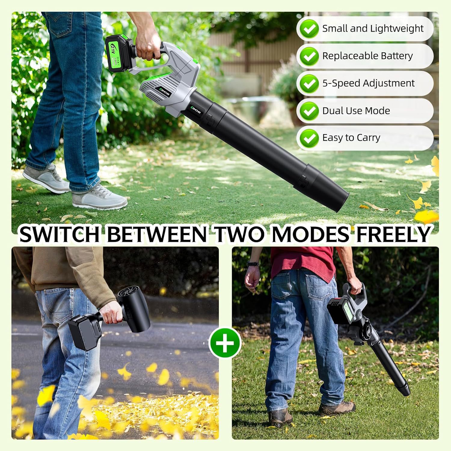 Cordless Electric Leaf Blower  - огляд і ціна Leaf Blower Cordless