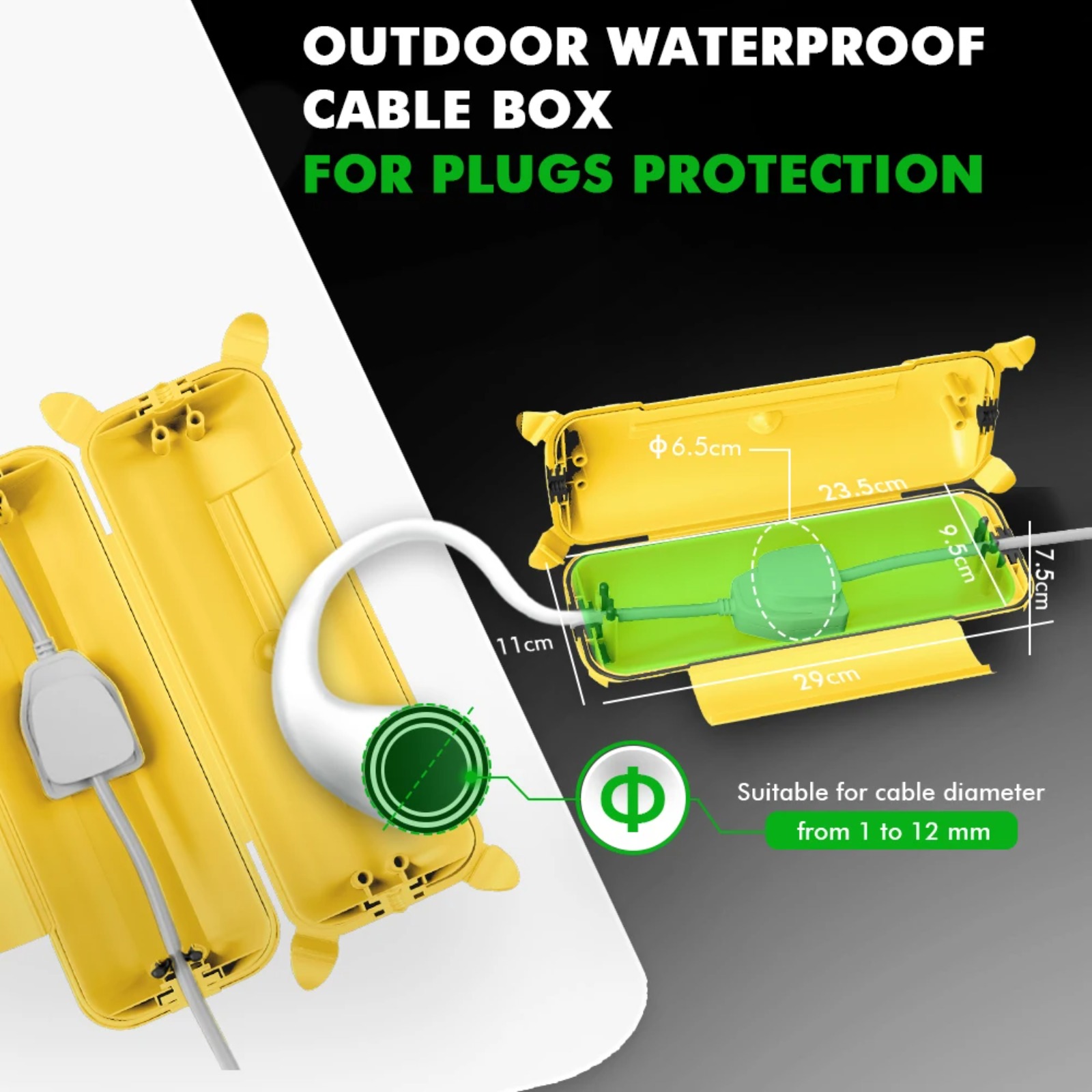 IP44 Outdoor Extension Cord Co - огляд і ціна Outdoor Power Strip