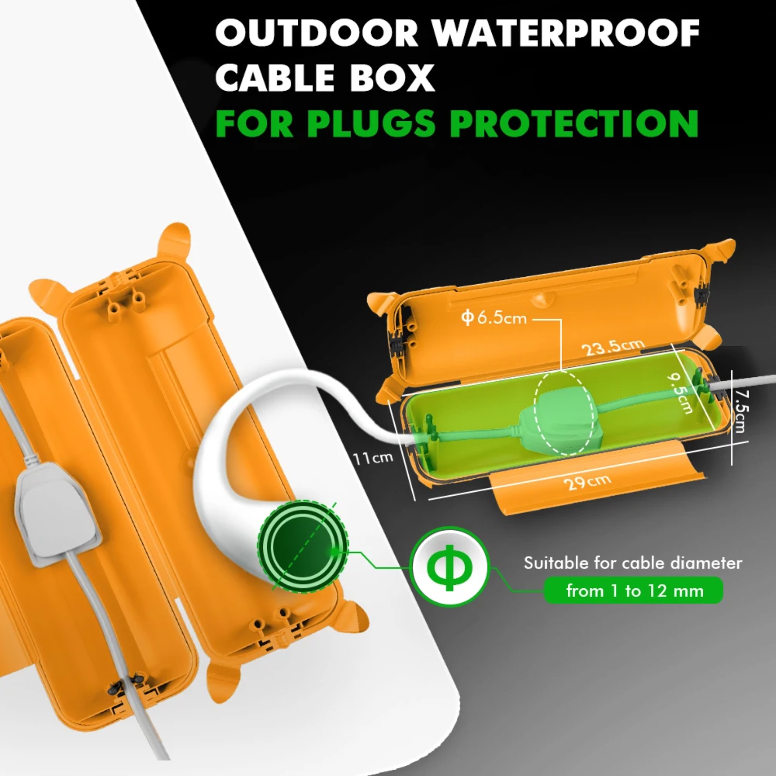 IP44 Outdoor Extension Cord Co - огляд і ціна Outdoor Power Strip