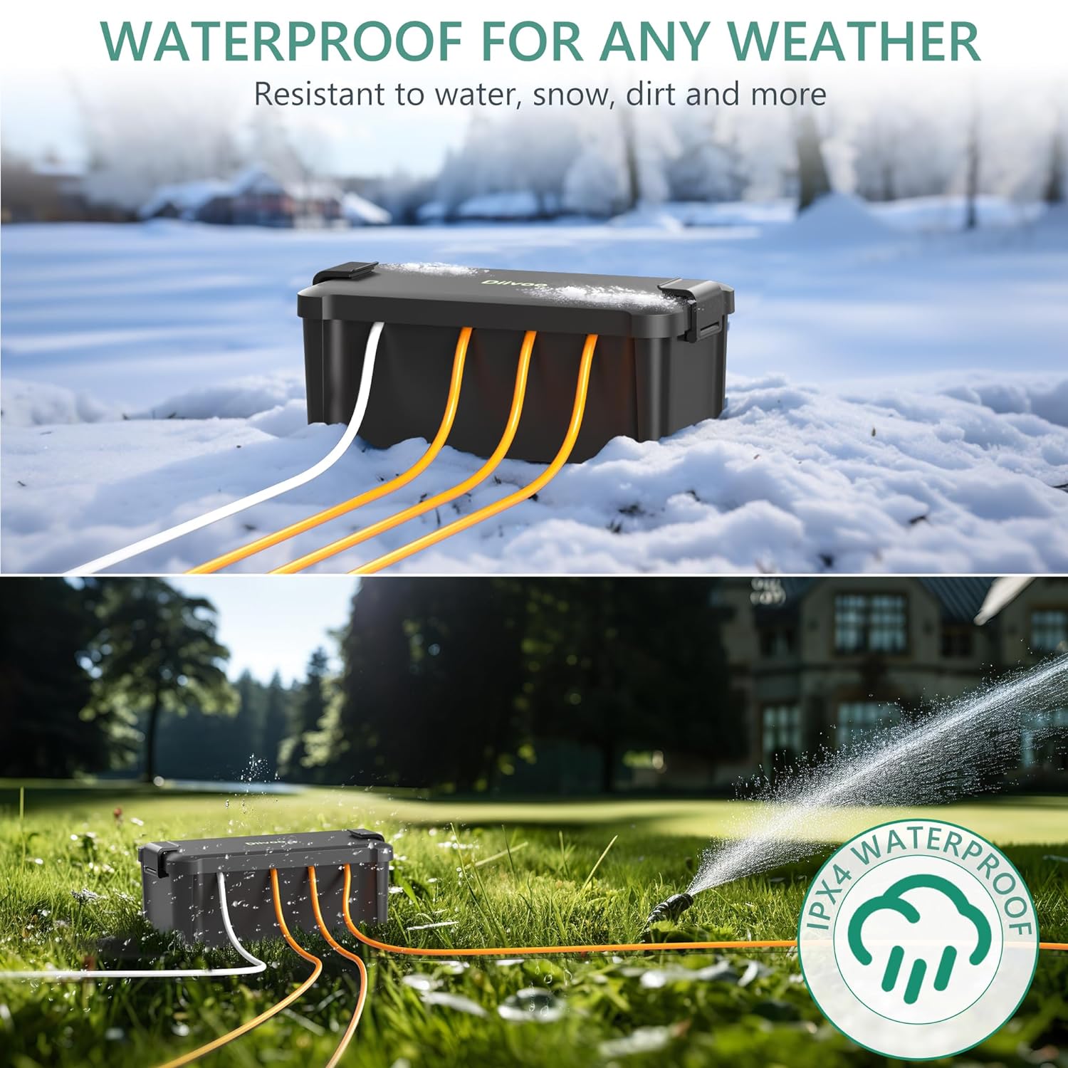 Diivoo Outdoor Waterproof Elec - огляд і ціна Outdoor Power Port
