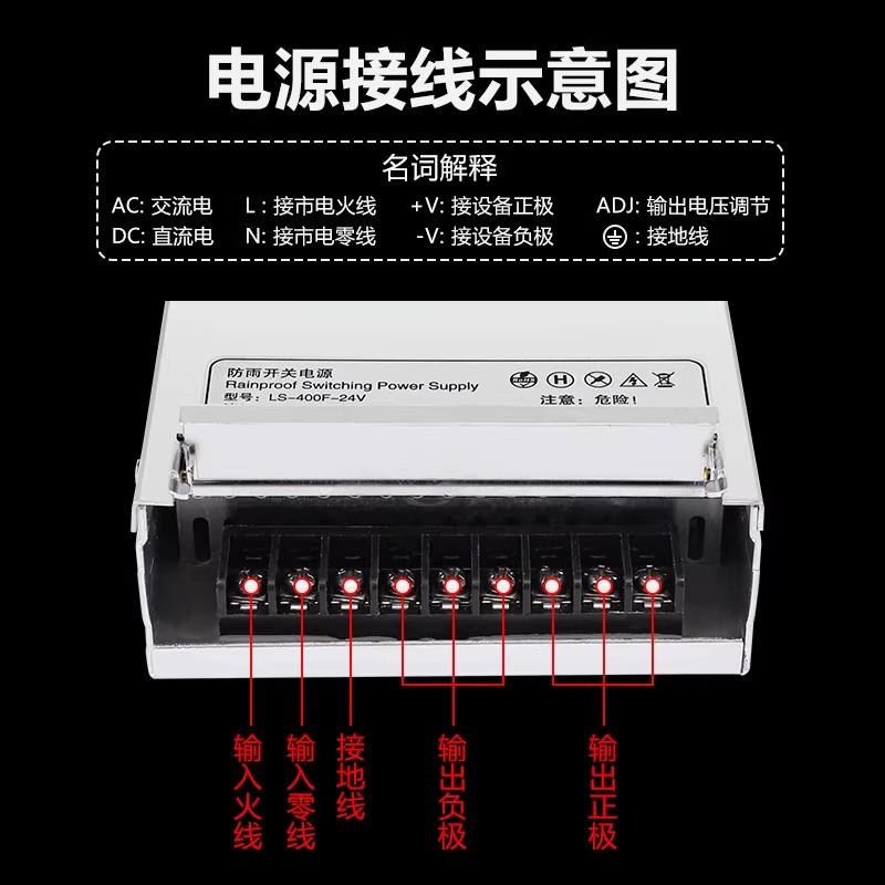 Rainproof switch power supply  - огляд і ціна Outdoor Power Board Box
