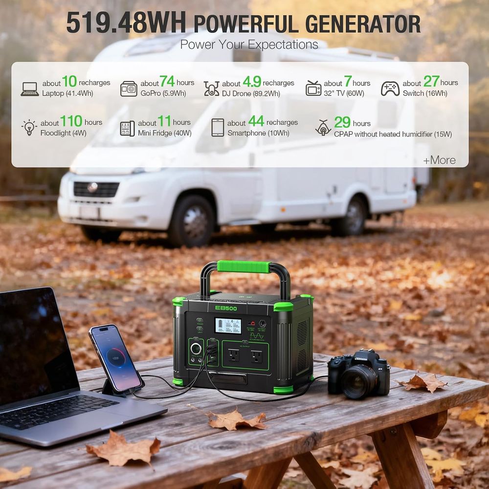 500W Portable Power Station 51 - огляд і ціна Outdoor Power Port