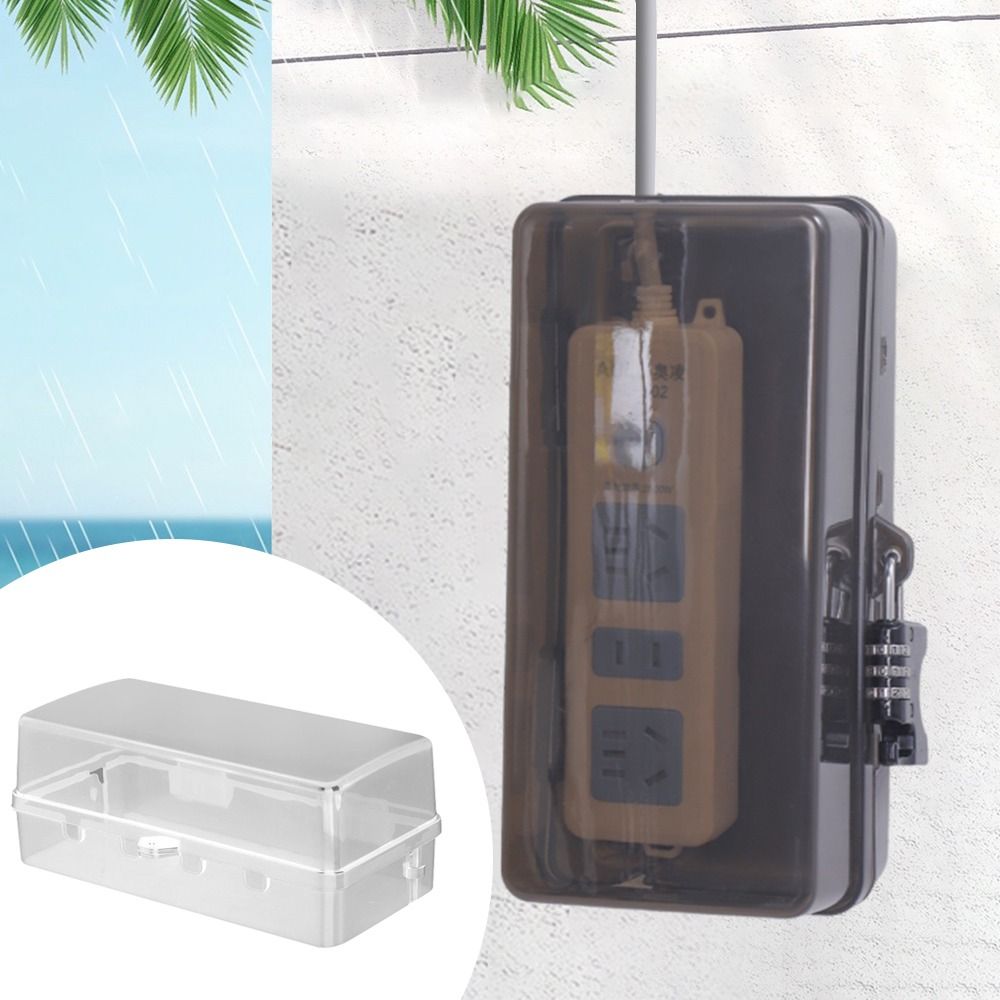 Portable Plastic Plug Box Anti - огляд і ціна Outdoor Power Strip